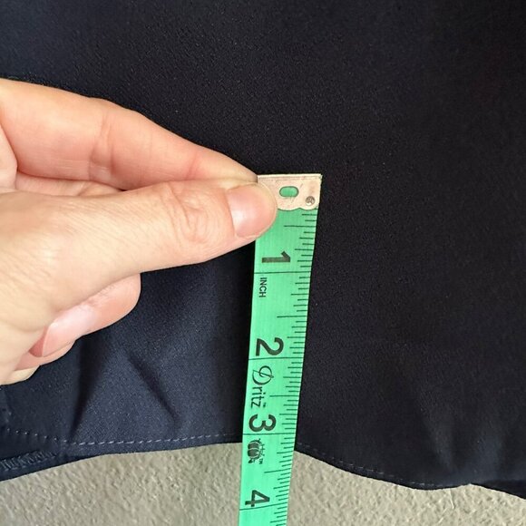 Dessy Collection womens size 16R Crepe Sleeveless Dress With Open Back Midnight - Picture 7 of 7